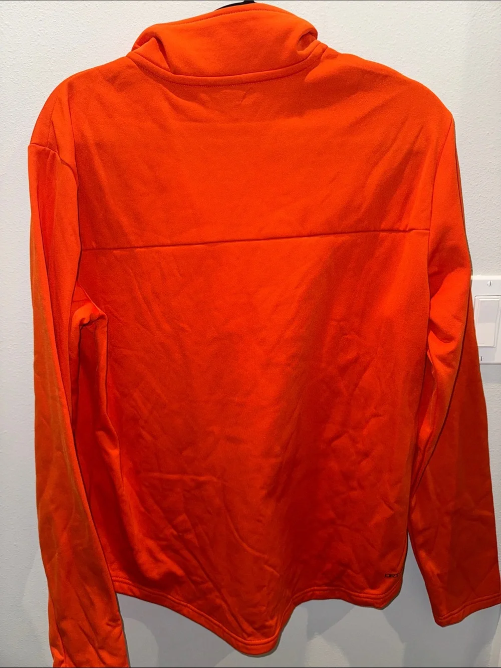 Jordan Men's Orange Quarter-Zip Pullover with Blue Jumpman & Team Patch